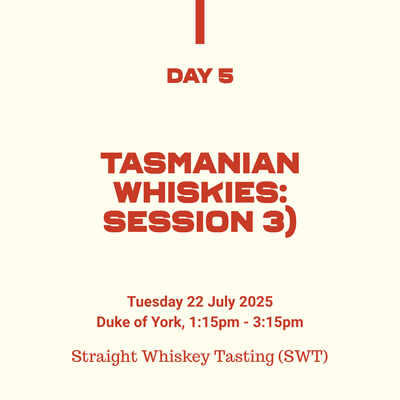57: Tasmanian Whiskies: Session 3