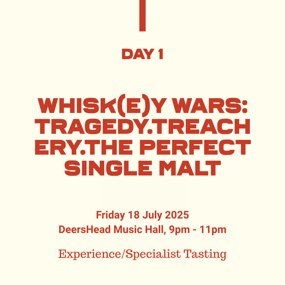 Belfast Whiskey Week Day 1 – Whisk(e)y Wars single malt specialist tasting at DeersHead Music Hall, 18 July 2025