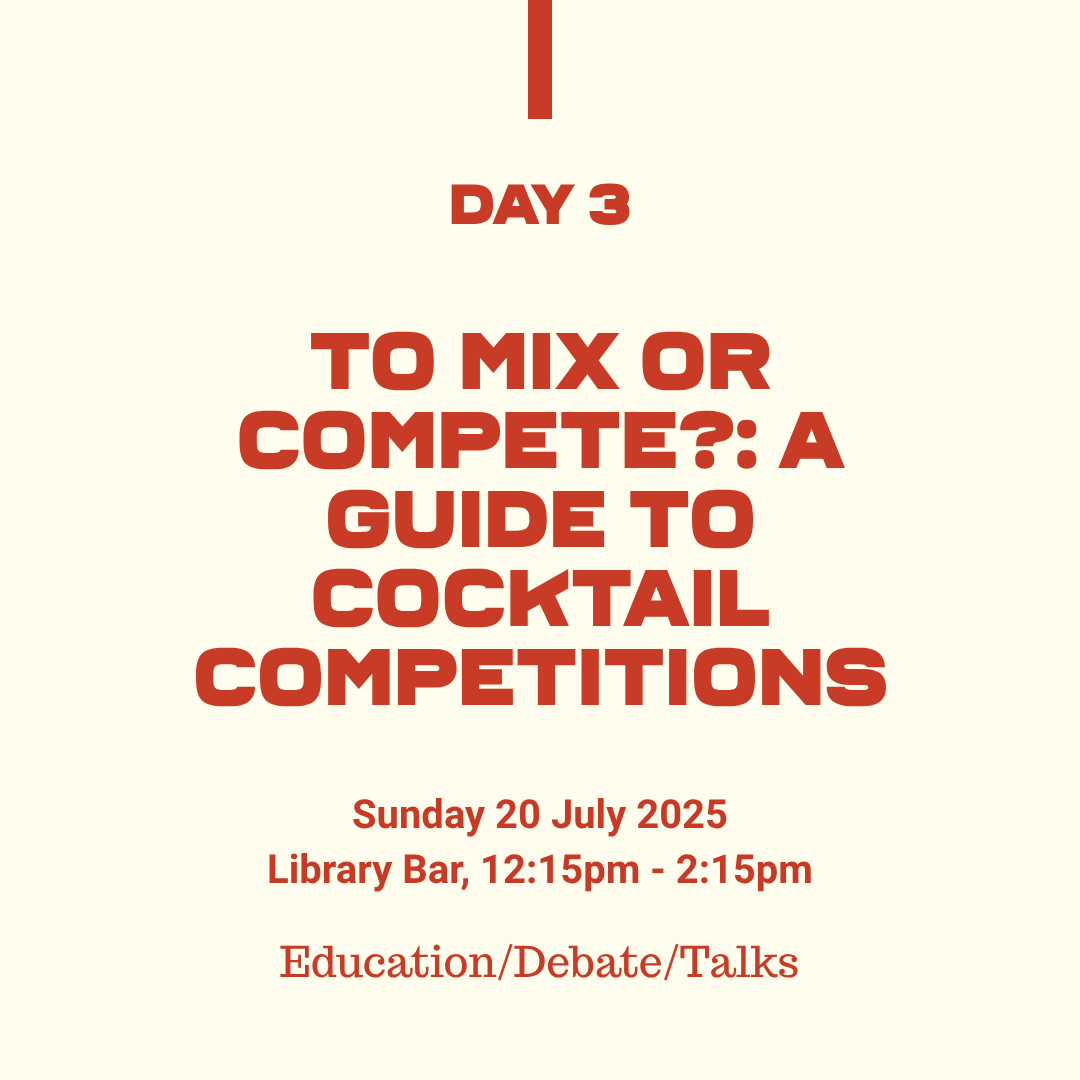 Belfast Whiskey Week Day 3 talk – To Mix or Compete: A Guide to Cocktail Competitions at Library Bar, 20 July 2025