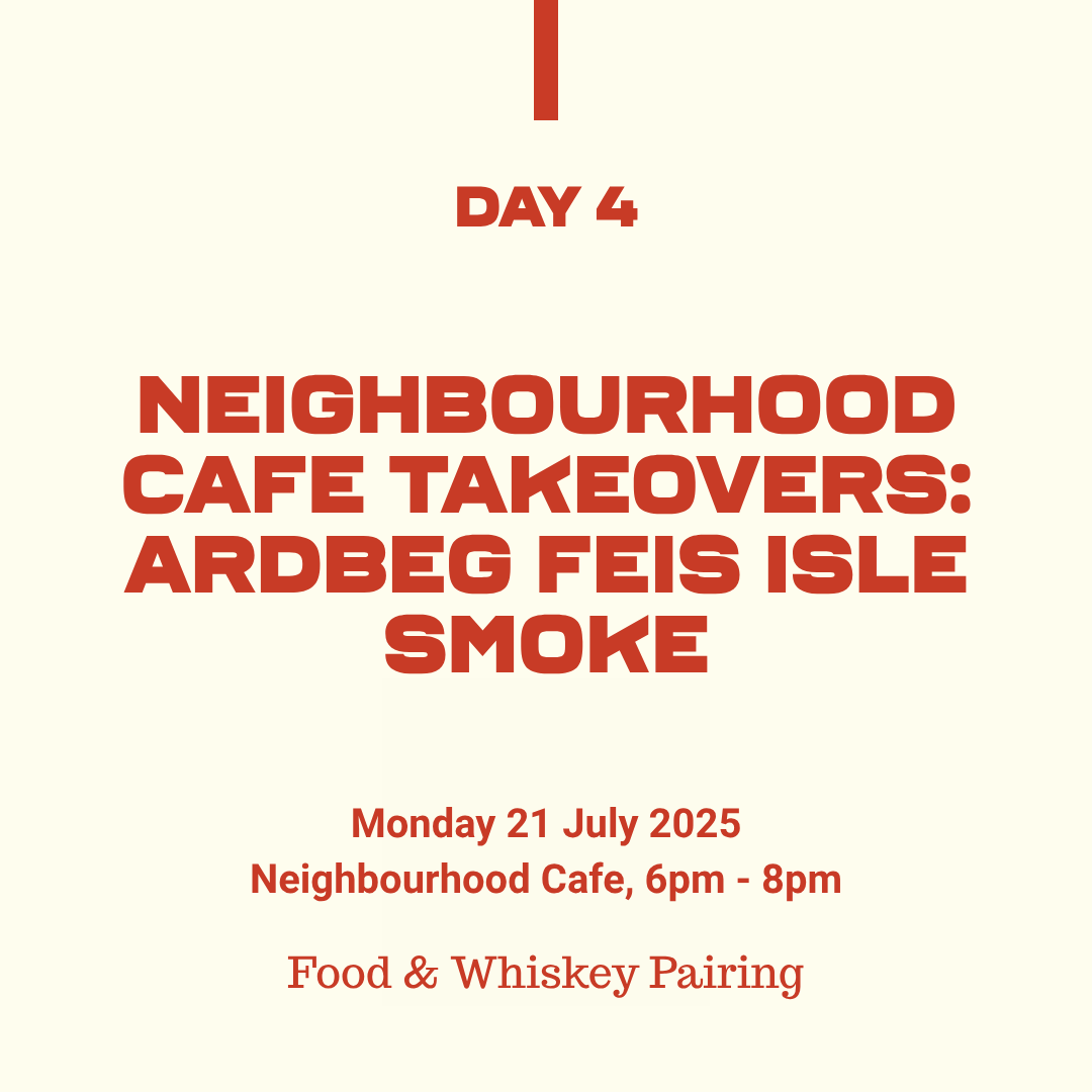 Belfast Whiskey Week Day 4 – Ardbeg Feis Isle Smoke food and whiskey pairing at Neighbourhood Cafe, 21 July 2025