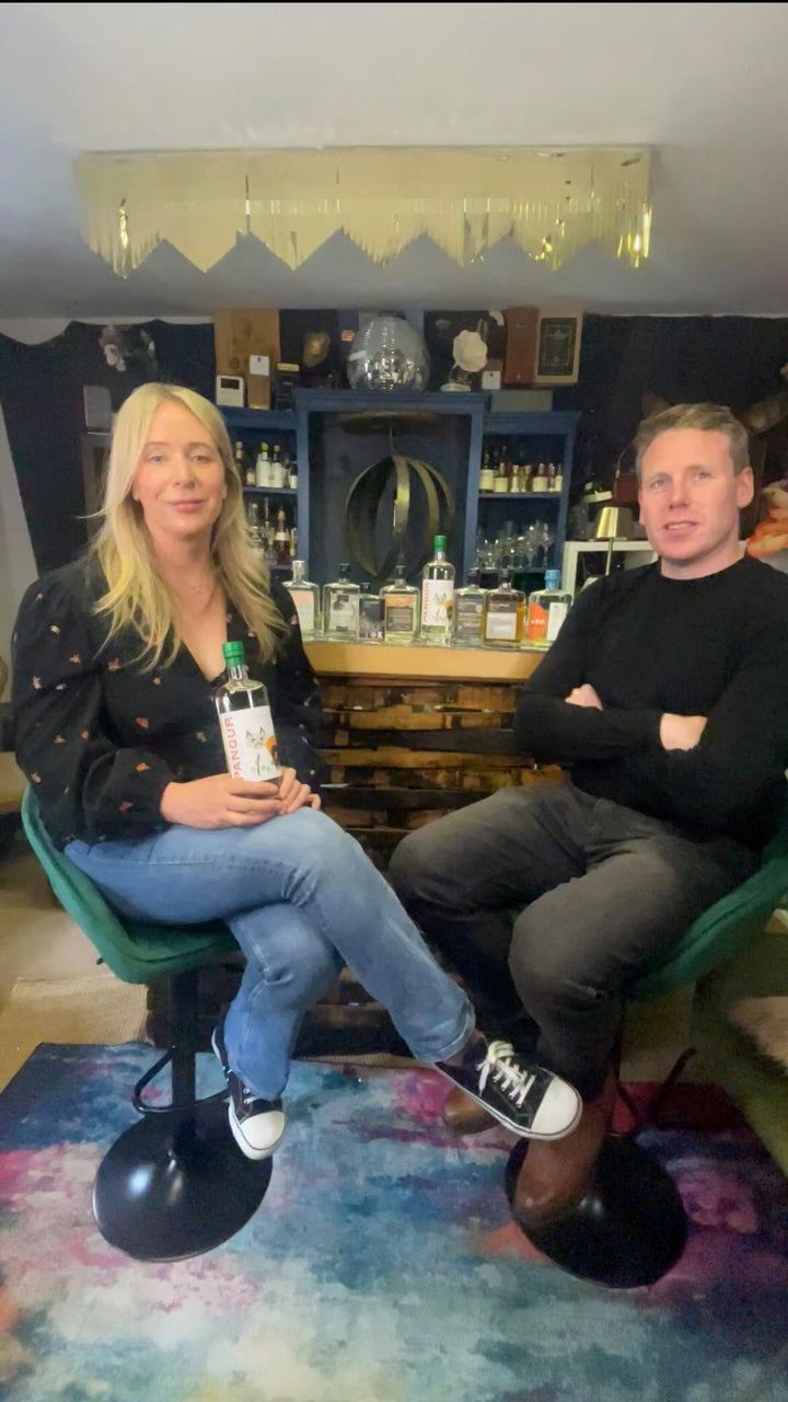 The Killowen team presenting the distillery's range of spirits
